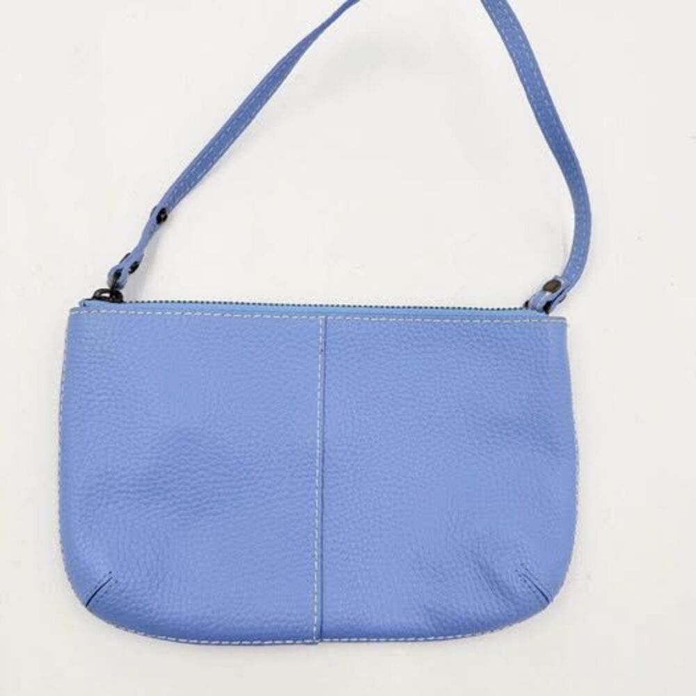 Women bag GAP Blue Pebbled Leather Wristlet